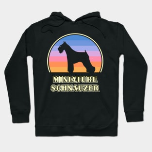 Miniature Schnauzer Vintage Sunset Dog Hoodie